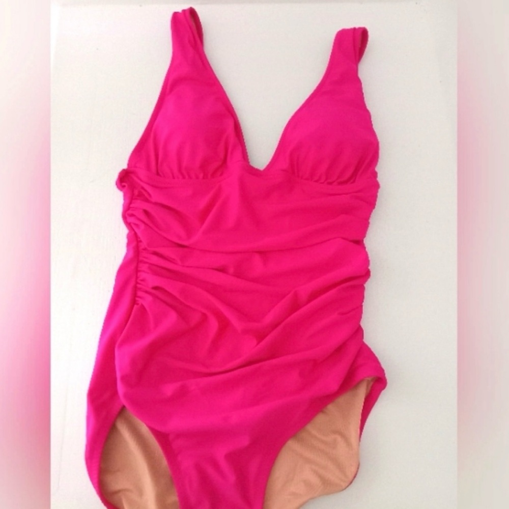 J. Crew Vibrant Pink One-Piece Swimsuit